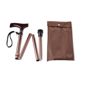 Walking cane foldable - bronze